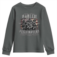 Never Forget Harlem Hellfighters Youth Sweatshirt Vintage American Flag