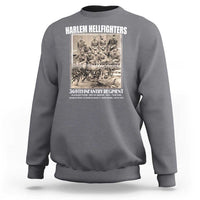 Never Forget Harlem Hellfighters Sweatshirt 369TH Infantry Regiment Black God Damn Let's Go