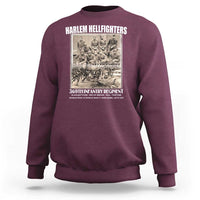 Never Forget Harlem Hellfighters Sweatshirt 369TH Infantry Regiment Black God Damn Let's Go