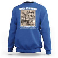Never Forget Harlem Hellfighters Sweatshirt 369TH Infantry Regiment Black God Damn Let's Go