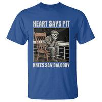 Funny Heart Says Pit Knees Say Balcony T Shirt Old Skeleton - Wonder Print Shop