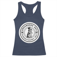 Punxsutawney Phil Groundhog Day Racerback Tank Top Funny Woodchuck Day 1887