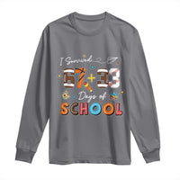 I Survived 67 33 Days Of School Long Sleeve Shirt Funny 100th Days of School 67 Sport Lover - Wonder Print Shop