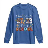 I Survived 67 33 Days Of School Long Sleeve Shirt Funny 100th Days of School 67 Sport Lover - Wonder Print Shop