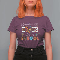 I Survived 67 33 Days Of School T Shirt For Women Funny 100th Days of School 67 Sport Lover - Wonder Print Shop
