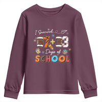 I Survived 67 33 Days Of School Youth Sweatshirt Funny 100th Days of School 67 Sport Lover - Wonder Print Shop