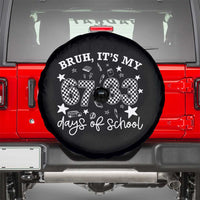 Bruh It Is My 67 33 Days Of School Spare Tire Cover 100th Days Of School Funny 67 Groovy Checkered