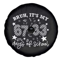 Bruh It Is My 67 33 Days Of School Spare Tire Cover 100th Days Of School Funny 67 Groovy Checkered