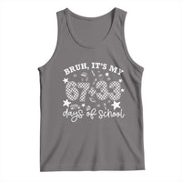 Bruh It Is My 67 33 Days Of School Tank Top 100th Days Of School Funny 67 Groovy Checkered