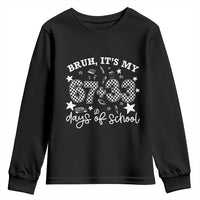 Bruh It Is My 67 33 Days Of School Youth Sweatshirt 100th Days Of School Funny 67 Groovy Checkered