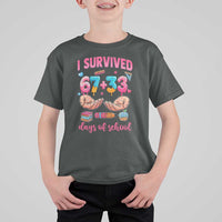 I Survived 67 33 Days Of School T Shirt For Kid Funny 100 Days of School 67 Ice Cream Drip - Wonder Print Shop