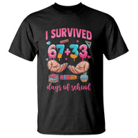 I Survived 67 33 Days Of School T Shirt Funny 100 Days of School 67 Ice Cream Drip - Wonder Print Shop