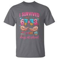 I Survived 67 33 Days Of School T Shirt Funny 100 Days of School 67 Ice Cream Drip - Wonder Print Shop