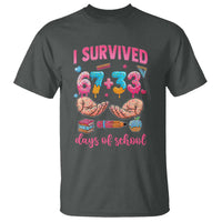 I Survived 67 33 Days Of School T Shirt Funny 100 Days of School 67 Ice Cream Drip - Wonder Print Shop