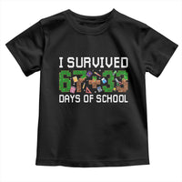 I Survived 67 33 Days Of School Toddler T Shirt Funny 100 Days of School 67 Pixel Game - Wonder Print Shop