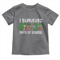 I Survived 67 33 Days Of School Toddler T Shirt Funny 100 Days of School 67 Pixel Game - Wonder Print Shop