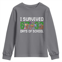 I Survived 67 33 Days Of School Youth Sweatshirt Funny 100 Days of School 67 Pixel Game - Wonder Print Shop