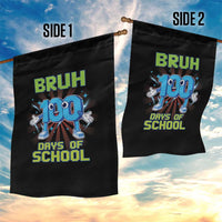 Bruh I Survived 67 33 Days Of School Garden Flag Funny 100th Days of School 67 Game Meme