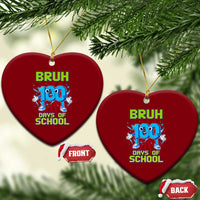 Bruh I Survived 67 33 Days Of School Ceramic Ornament Funny 100th Days of School 67 Game Meme - Wonder Print Shop
