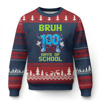 Bruh I Survived 67 33 Days Of School Ugly Christmas Sweater Funny 100th Days of School 67 Game Meme - Wonder Print Shop