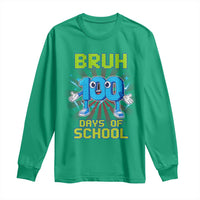 Bruh I Survived 67 33 Days Of School Long Sleeve Shirt Funny 100th Days of School 67 Game Meme - Wonder Print Shop