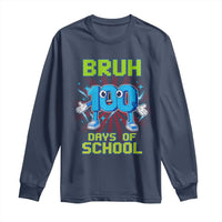Bruh I Survived 67 33 Days Of School Long Sleeve Shirt Funny 100th Days of School 67 Game Meme - Wonder Print Shop