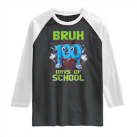 Bruh I Survived 67 33 Days Of School Raglan Shirt Funny 100th Days of School 67 Game Meme - Wonder Print Shop