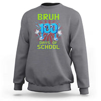 Bruh I Survived 67 33 Days Of School Sweatshirt Funny 100th Days of School 67 Game Meme - Wonder Print Shop
