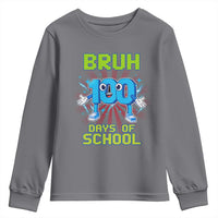 Bruh I Survived 67 33 Days Of School Youth Sweatshirt Funny 100th Days of School 67 Game Meme - Wonder Print Shop