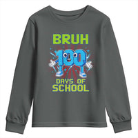 Bruh I Survived 67 33 Days Of School Youth Sweatshirt Funny 100th Days of School 67 Game Meme - Wonder Print Shop