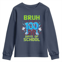 Bruh I Survived 67 33 Days Of School Youth Sweatshirt Funny 100th Days of School 67 Game Meme - Wonder Print Shop