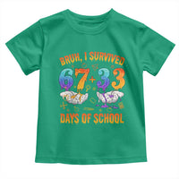 Bruh I Survived 67 33 Days Of School Toddler T Shirt Funny 100th Days of School Teacher 67 Drip - Wonder Print Shop
