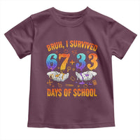 Bruh I Survived 67 33 Days Of School Toddler T Shirt Funny 100th Days of School Teacher 67 Drip - Wonder Print Shop