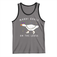 Mardi Goose On The Loose Tank Top Funny Mardi Gras Carnival Parade