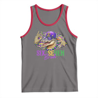 Funny Mardi Gras Six Seven Bruh Tank Top 67 Meme Mardigator Alligator