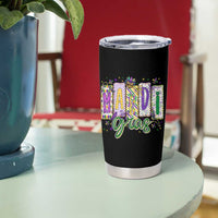 Mardi Gras Tumbler Cup New Orleans Carnival Girly Fat Tuesday
