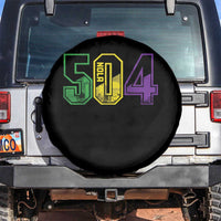 Mardi Gras 504 Nola New Orleans Louisiana LA Spare Tire Cover