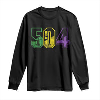 Mardi Gras 504 Nola New Orleans Louisiana LA Long Sleeve Shirt