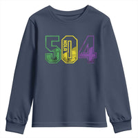 Mardi Gras 504 Nola New Orleans Louisiana LA Youth Sweatshirt