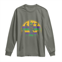 Funny Bigfoot 67 Mardi Gras Long Sleeve Shirt Sasquatch Parade Jester Hat