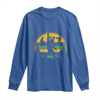Funny Bigfoot 67 Mardi Gras Long Sleeve Shirt Sasquatch Parade Jester Hat