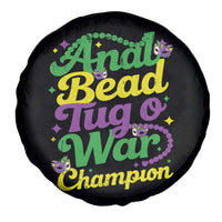 Funny Anal Bead Tug O War Mardi Gras Spare Tire Cover Fat Tuesday Carnival Adult Humor