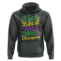Funny Anal Bead Tug O War Mardi Gras Hoodie Fat Tuesday Carnival Adult Humor