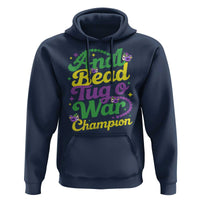 Funny Anal Bead Tug O War Mardi Gras Hoodie Fat Tuesday Carnival Adult Humor