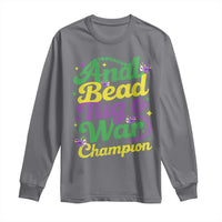 Funny Anal Bead Tug O War Mardi Gras Long Sleeve Shirt Fat Tuesday Carnival Adult Humor