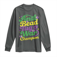 Funny Anal Bead Tug O War Mardi Gras Long Sleeve Shirt Fat Tuesday Carnival Adult Humor