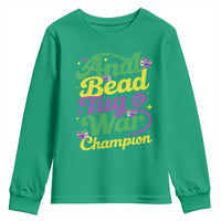 Funny Anal Bead Tug O War Mardi Gras Youth Sweatshirt Fat Tuesday Carnival Adult Humor