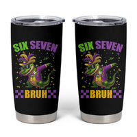 Funny 67 Mardi Gras Alligator Tumbler Cup Six Seven Bruh Mardigator Dabbing Crocodile