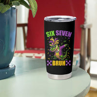 Funny 67 Mardi Gras Alligator Tumbler Cup Six Seven Bruh Mardigator Dabbing Crocodile