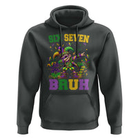 Funny 67 Mardi Gras Hoodie Six Seven Bruh Dabbing Jester